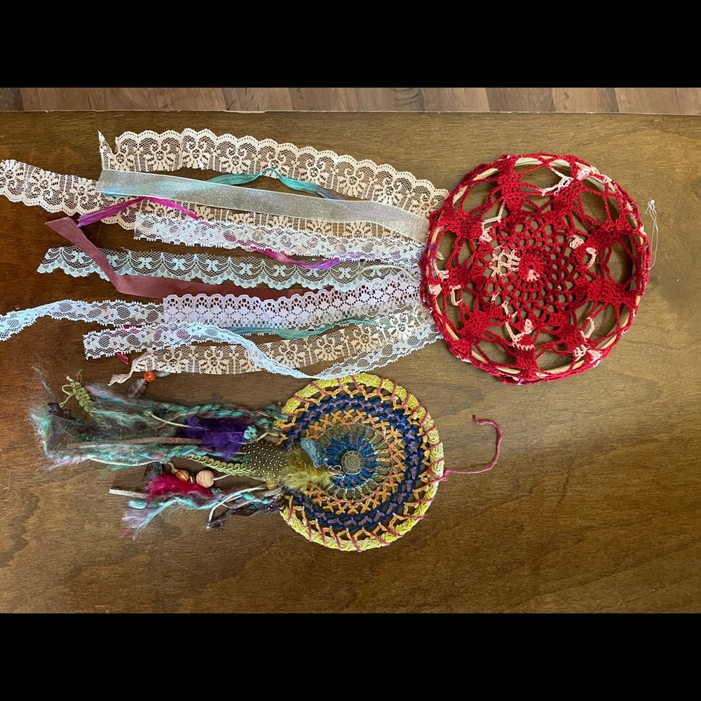 Handmade boho dreamcatchers